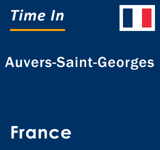 Current local time in Auvers-Saint-Georges, France