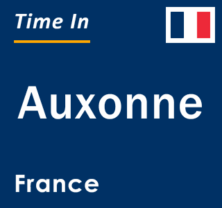 Current local time in Auxonne, France