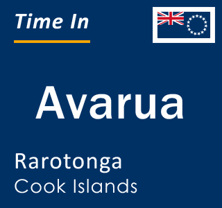 Current local time in Avarua, Rarotonga, Cook Islands