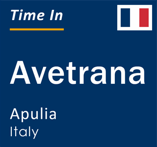 Current local time in Avetrana, Apulia, Italy