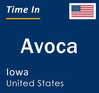 Current local time in Avoca, Iowa, United States