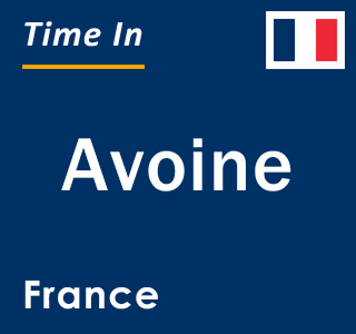 Current local time in Avoine, France