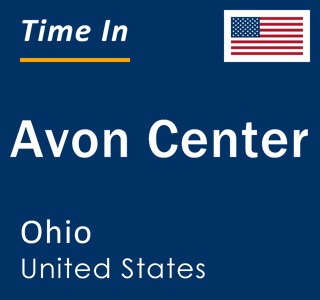 Current local time in Avon Center, Ohio, United States