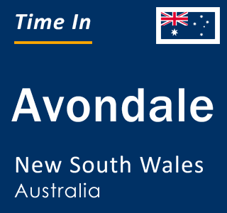 Current local time in Avondale, New South Wales, Australia