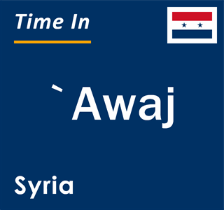 Current local time in `Awaj, Syria