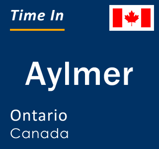 Current local time in Aylmer, Ontario, Canada