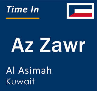 Current local time in Az Zawr, Al Asimah, Kuwait