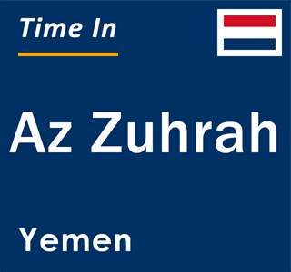 Current local time in Az Zuhrah, Yemen