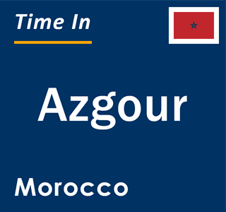 Current local time in Azgour, Morocco