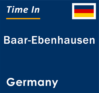 Current local time in Baar-Ebenhausen, Germany