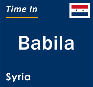 Current local time in Babila, Syria