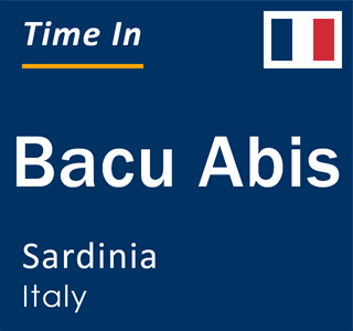 Current local time in Bacu Abis, Sardinia, Italy