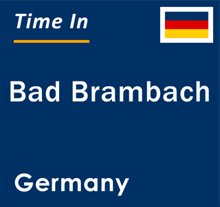 Current local time in Bad Brambach, Germany