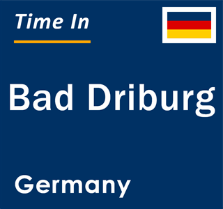 Current local time in Bad Driburg, Germany