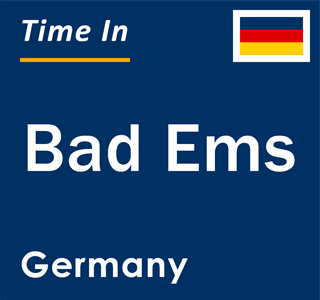 Current local time in Bad Ems, Germany