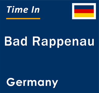 Current local time in Bad Rappenau, Germany