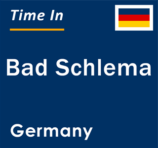 Current local time in Bad Schlema, Germany