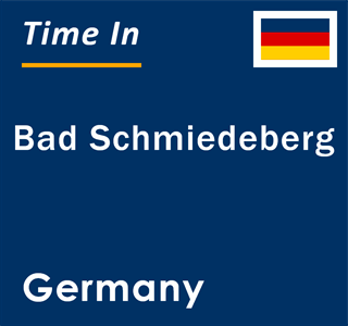 Current local time in Bad Schmiedeberg, Germany