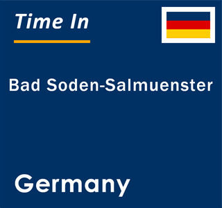 Current local time in Bad Soden-Salmuenster, Germany