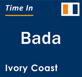 Current local time in Bada, Ivory Coast