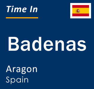 Current local time in Badenas, Aragon, Spain