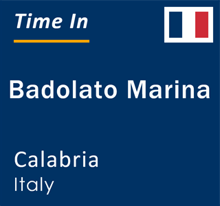 Current local time in Badolato Marina, Calabria, Italy