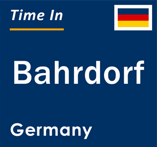 Current local time in Bahrdorf, Germany