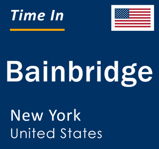 Current local time in Bainbridge, New York, United States