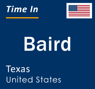 Current local time in Baird, Texas, United States