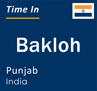 Current local time in Bakloh, Punjab, India