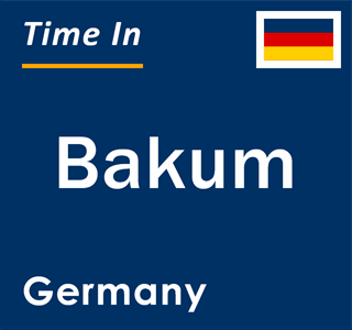 Current local time in Bakum, Germany