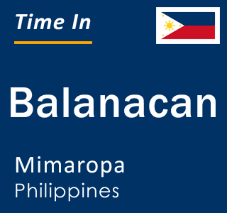 Current local time in Balanacan, Mimaropa, Philippines