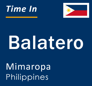 Current local time in Balatero, Mimaropa, Philippines