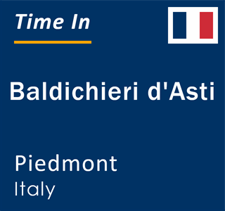 Current local time in Baldichieri d'Asti, Piedmont, Italy