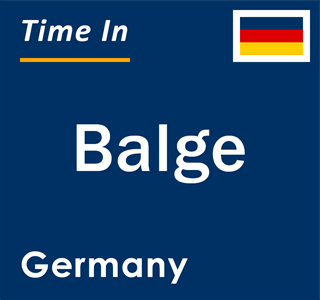 Current local time in Balge, Germany