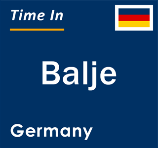 Current local time in Balje, Germany