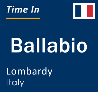 Current local time in Ballabio, Lombardy, Italy