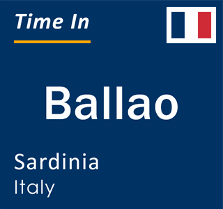 Current local time in Ballao, Sardinia, Italy