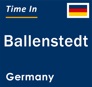 Current local time in Ballenstedt, Germany