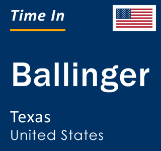 Current local time in Ballinger, Texas, United States