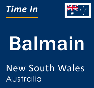 Current local time in Balmain, New South Wales, Australia