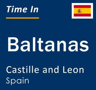 Current local time in Baltanas, Castille and Leon, Spain