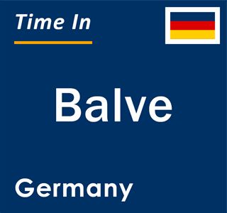 Current local time in Balve, Germany