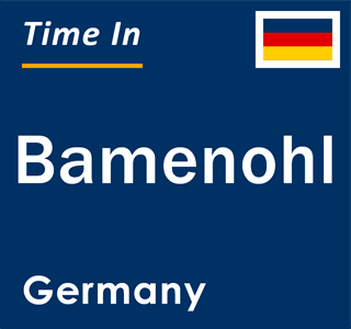 Current local time in Bamenohl, Germany