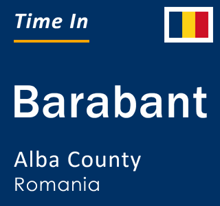 Current local time in Barabant, Alba County, Romania