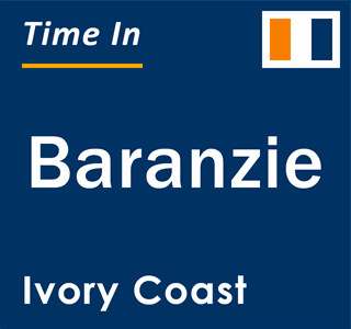 Current local time in Baranzie, Ivory Coast