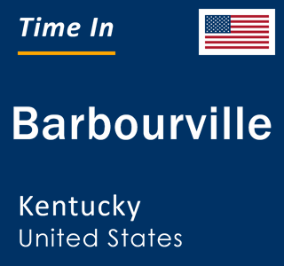 Current local time in Barbourville, Kentucky, United States