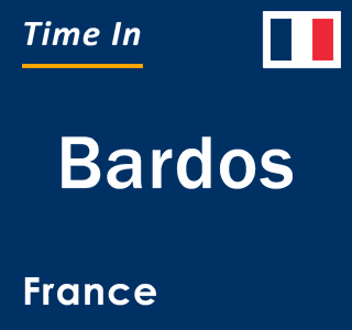 Current local time in Bardos, France