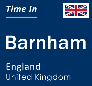 Current local time in Barnham, England, United Kingdom