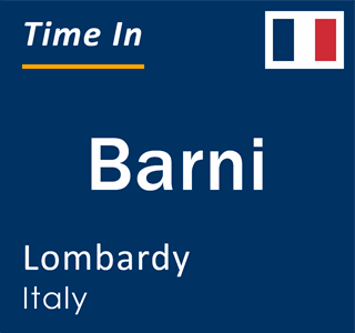 Current local time in Barni, Lombardy, Italy